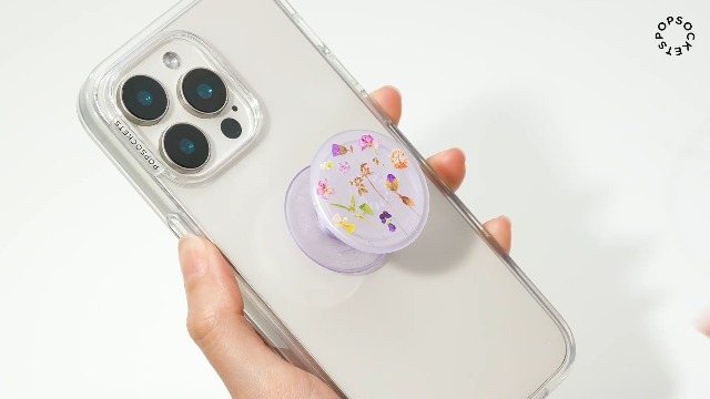Amazon.com: PopSockets Adhesive Phone Grip, Holder- Purple Fields